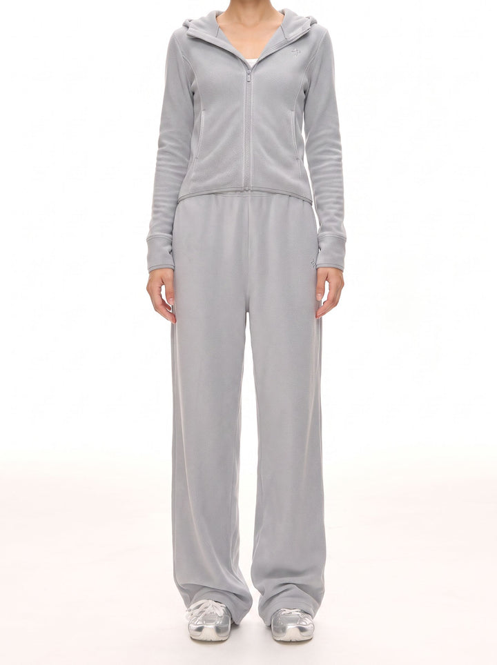 Comfy Velour Wide Leg Pants