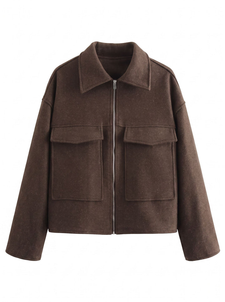 Cozy Textured Zip Up Jacket