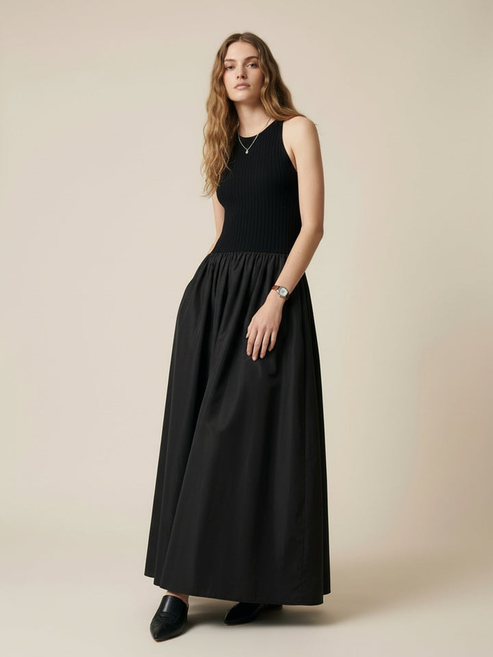 Sleeveless Paneled Tank Dress