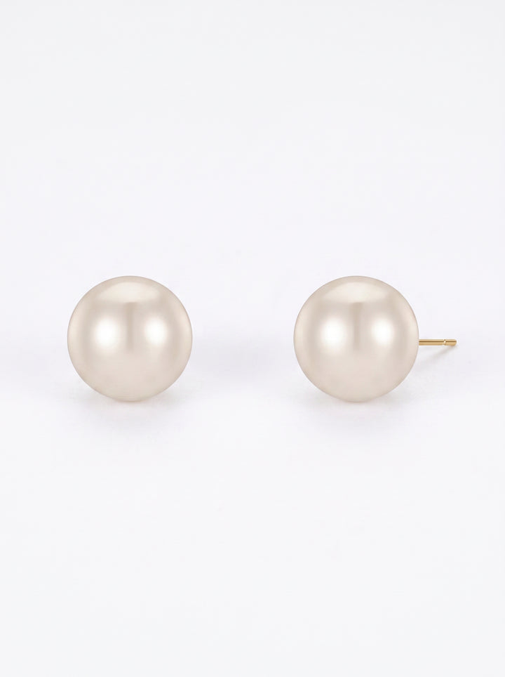 Classic Minimalist Pearl Stud Earrings