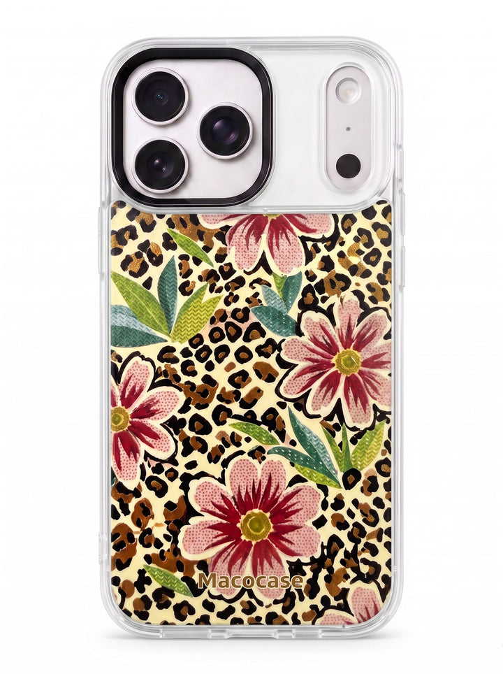 Leopard and Floral Print Phone Case