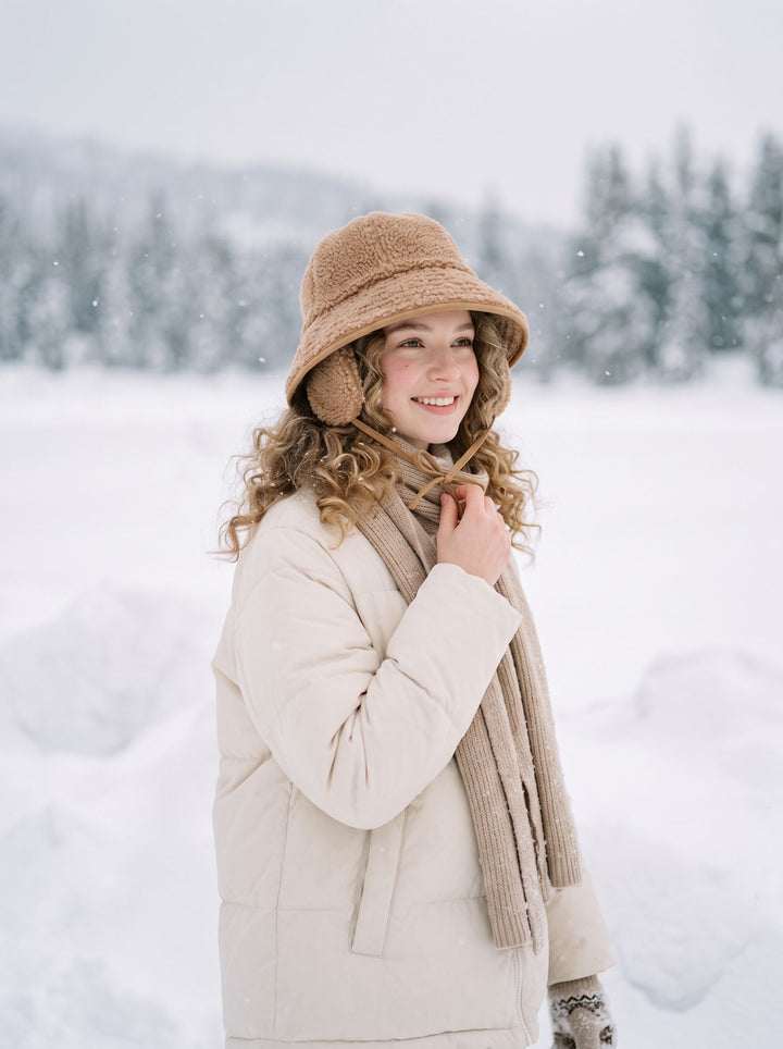 Cozy Warm Sherpa Fleece Bucket Hat
