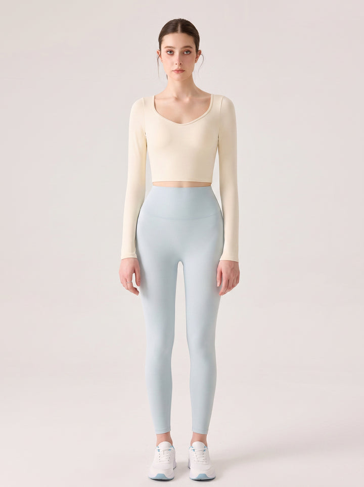 Seamless Sculpting Long Sleeve Crop Tee