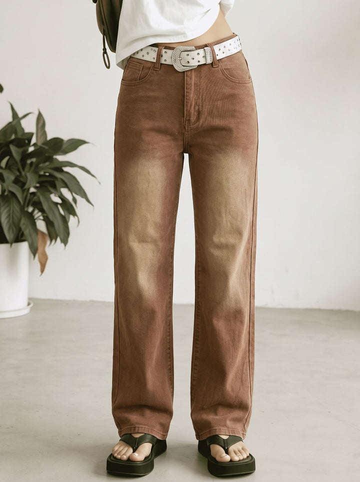 Vintage Brown High Waisted Jeans