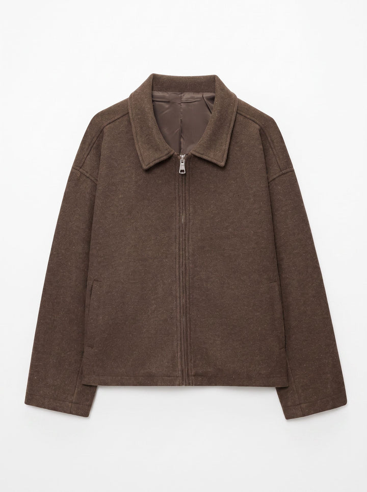 Cozy Oversized Zip Up Jacket