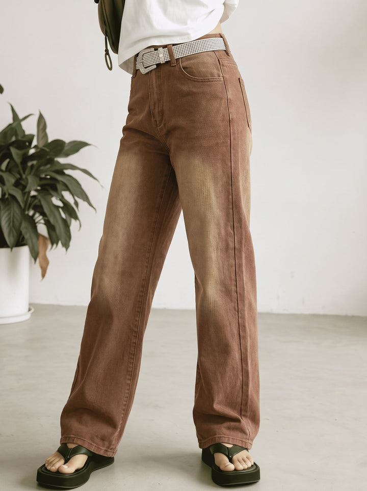Vintage Brown High Waisted Jeans