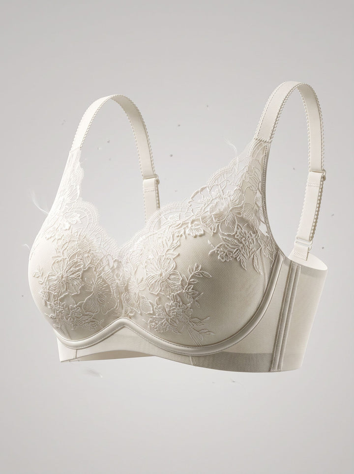 Floral Lace Padded Push Up Bra