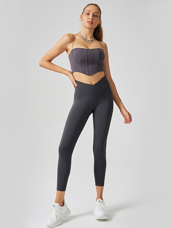 Sculpting Corset Style Yoga Tank Top
