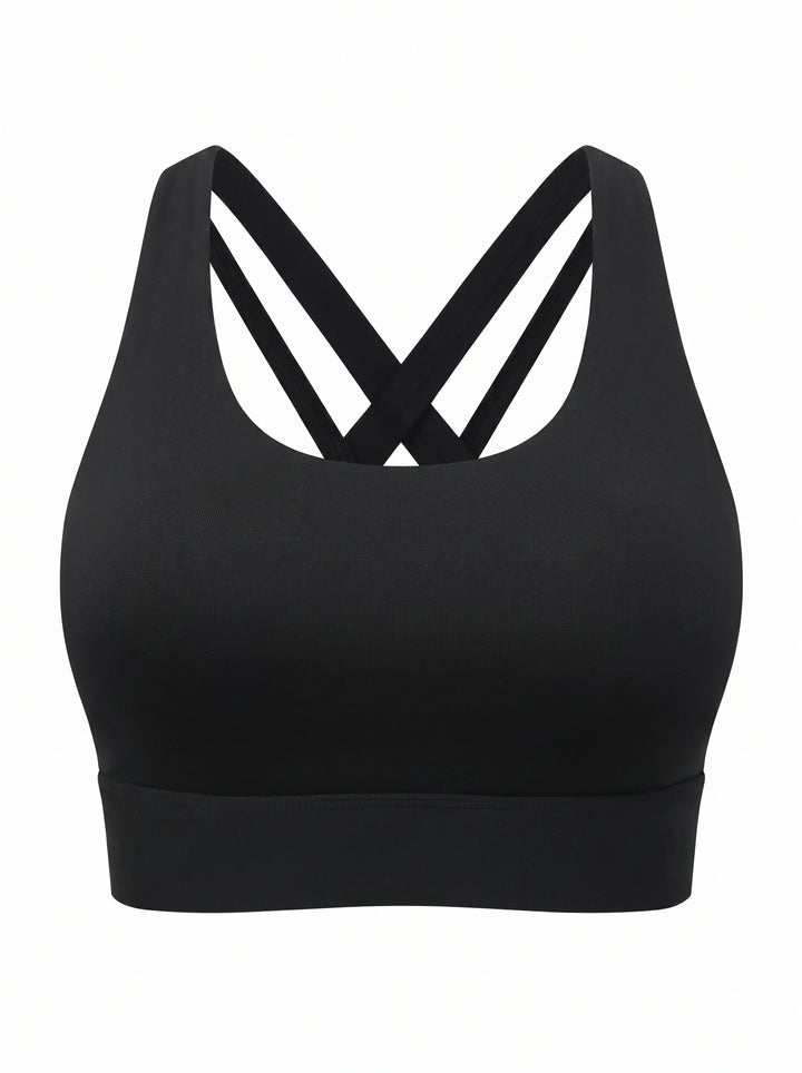 Sexy Crisscross Back Sports Bra