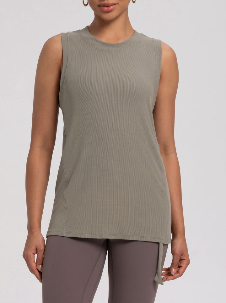 Ribbed Seamless Athletic Yoga Tank Top