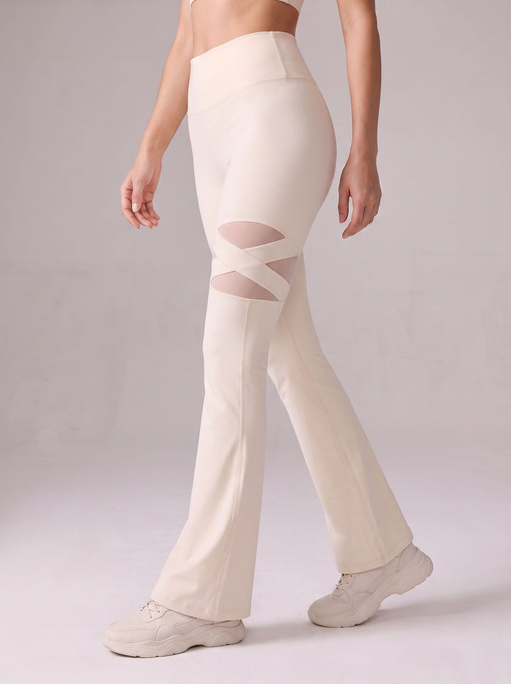 High Waisted Cutout Flare Yoga Pants