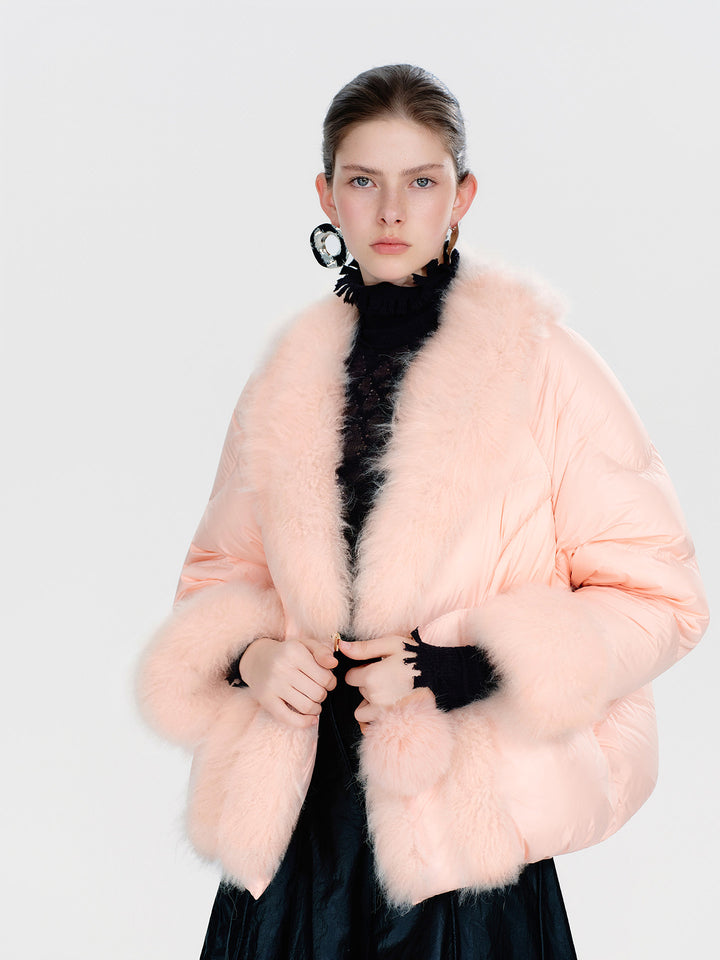 Faux Fur Trim Puffer Jacket