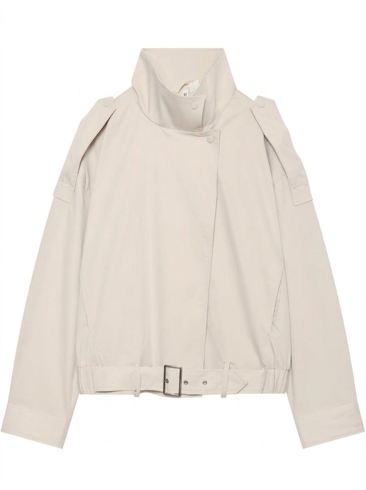 Oversized Faux Leather Moto Jacket