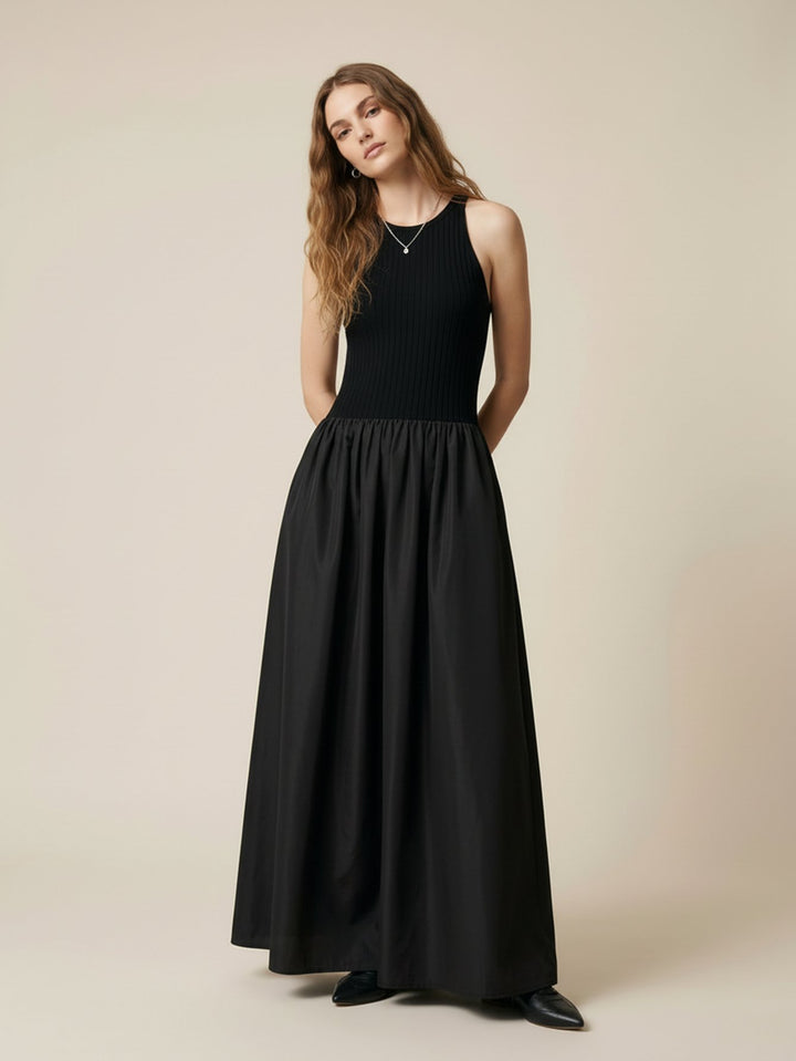 Sleeveless Paneled Tank Dress