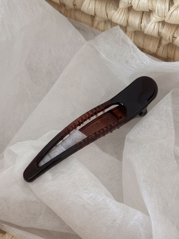 Minimalist Tortoise Shell Hair Clip