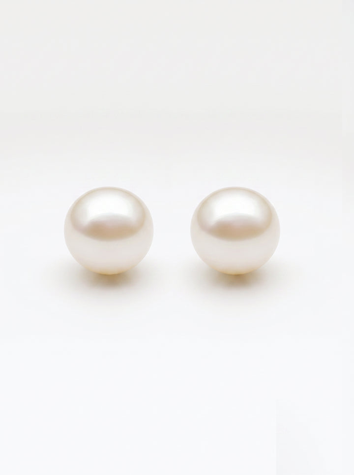 Classic Minimalist Pearl Stud Earrings