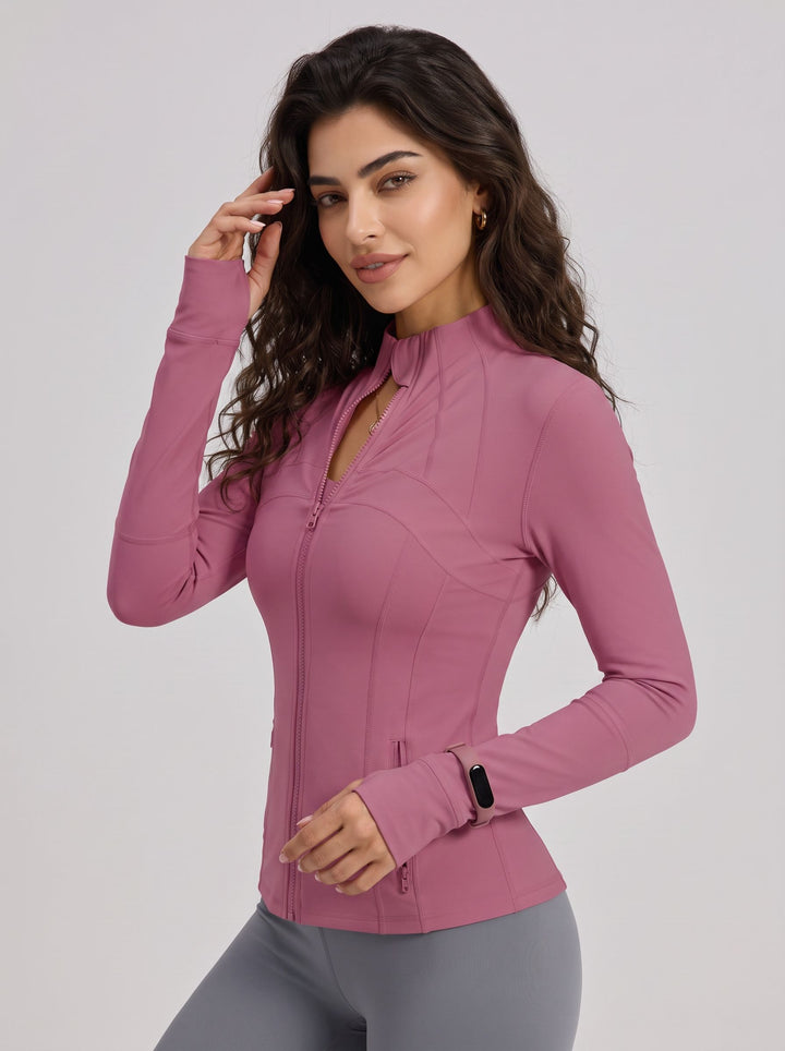 Slim Fit Stretchy Athletic Jacket