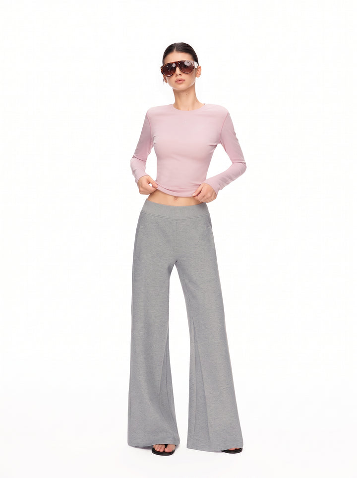 Comfy Low Rise Wide Leg Pants
