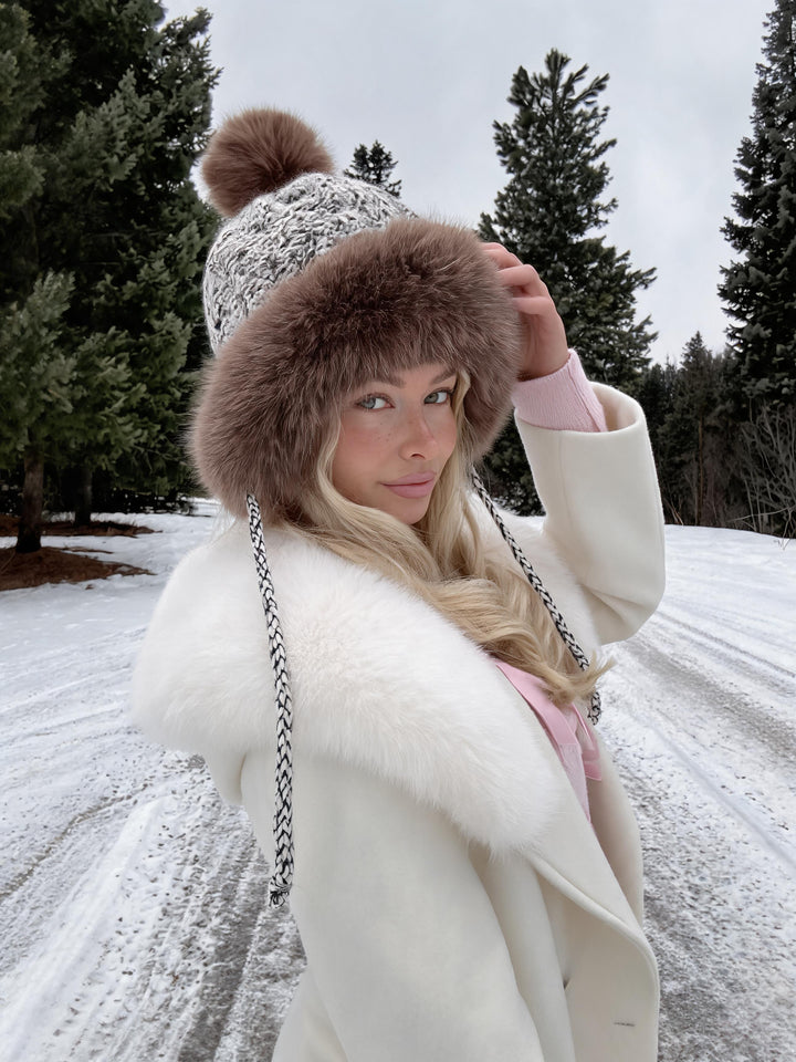 Cozy Faux Fur Pom Pom Hat