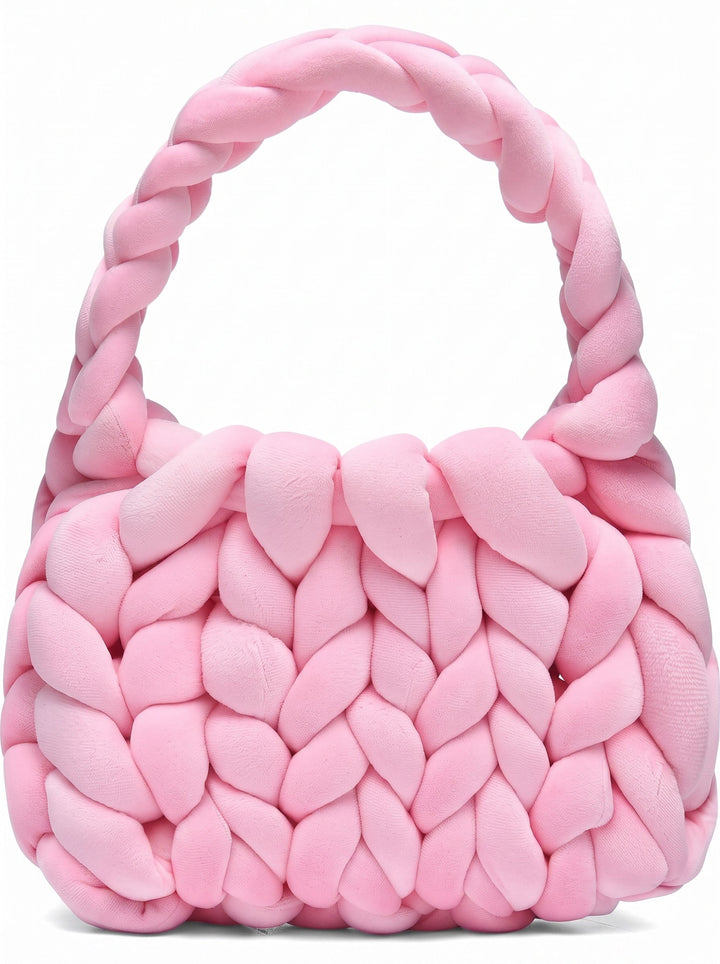 Plush Chunky Knit Handbag