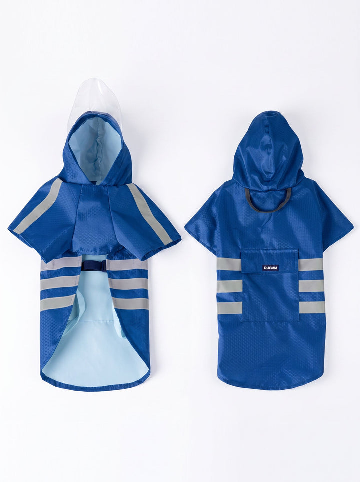 Waterproof Reflective Hooded Dog Raincoat