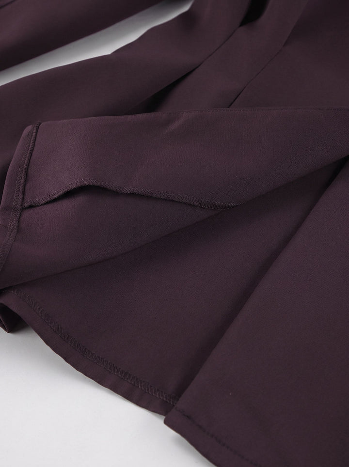 Tailored Peplum Wide Leg Pant Set