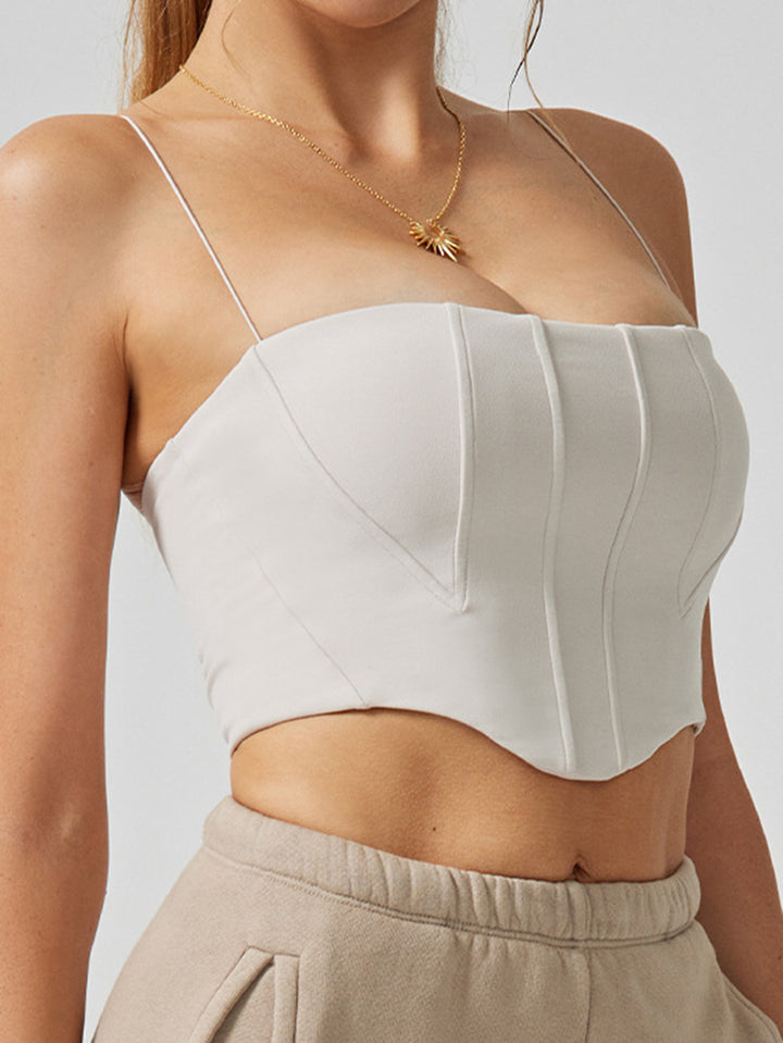Sculpting Corset Style Yoga Tank Top