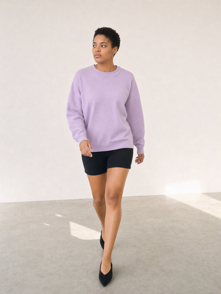 Cozy Oversized Crewneck Pullover Sweatshirt