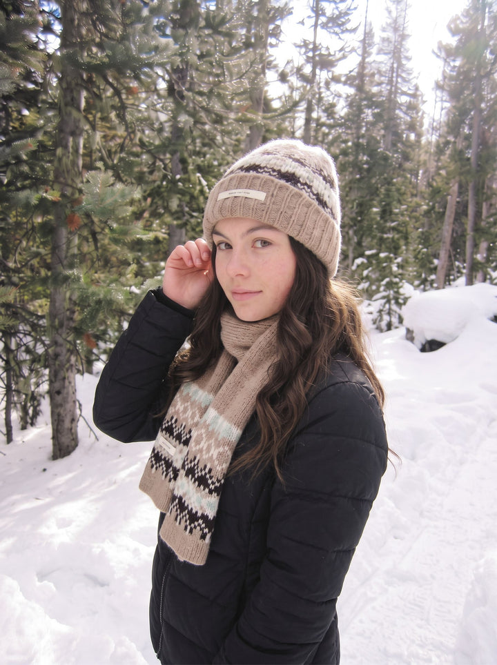 Cozy Fair Isle Knit Beanie Hat
