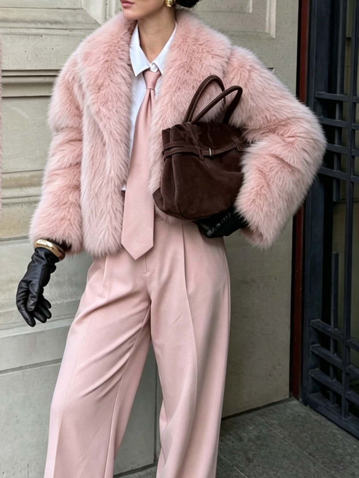 Cozy Plush Faux Fur Jacket