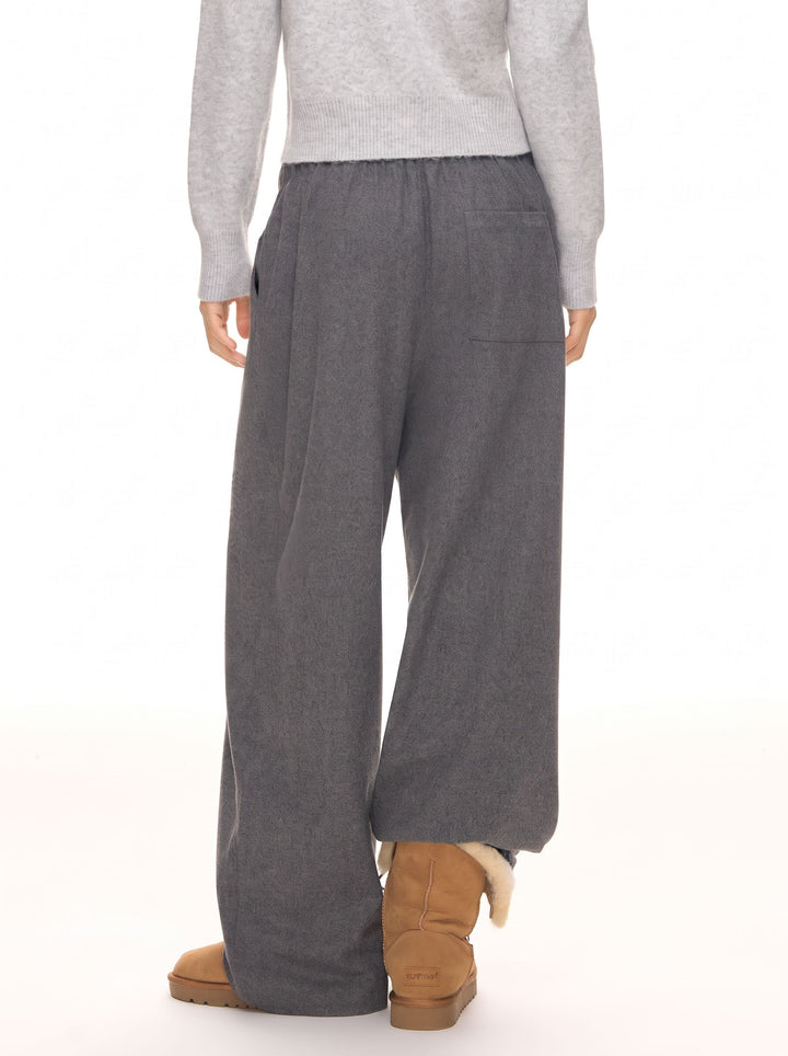 Cozy High Waisted Wide Leg Pants