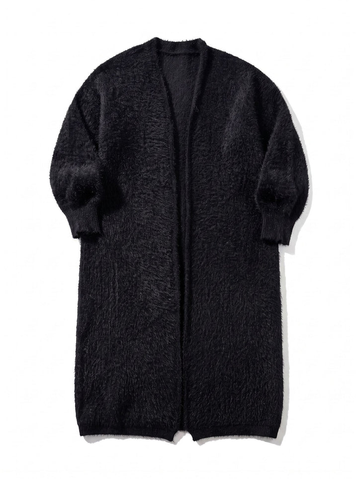 Cozy Plush Longline Knit Cardigan