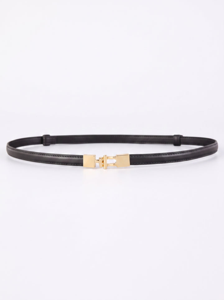 Minimalist Slim Leather Waist Belt