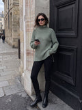 Cozy Chunky Ribbed Turtleneck Sweater