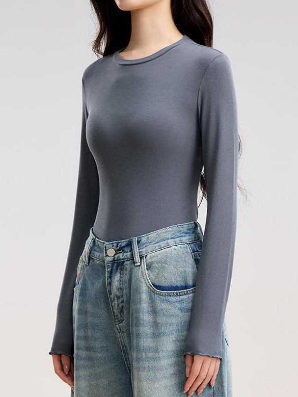 Soft Lightweight Crewneck Pajama Top
