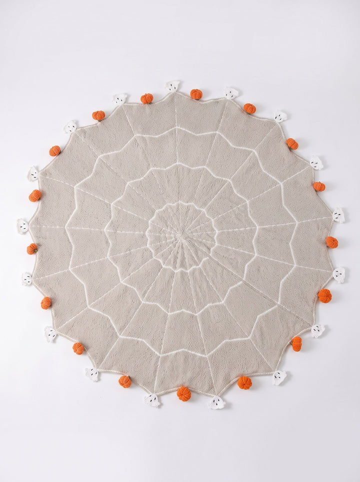 Cozy Spooky Spider Web Throw Blanket