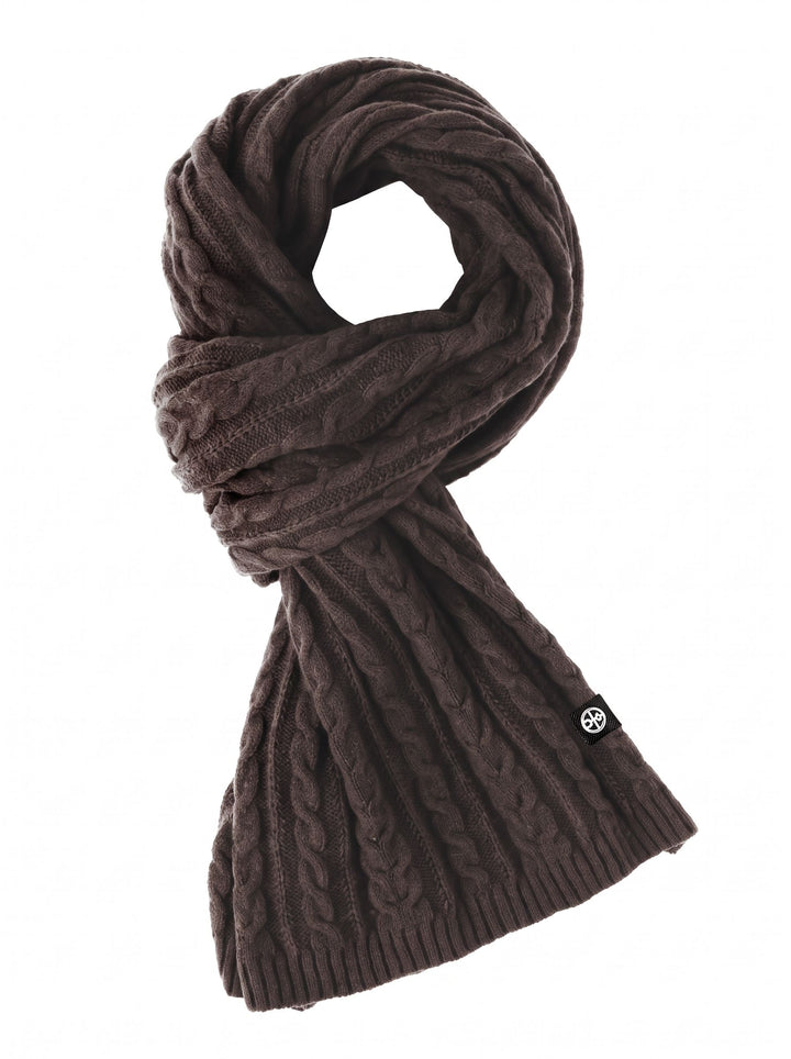 Cozy Chunky Cable Knit Scarf