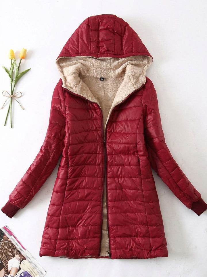 Fleece Lined Quilted Puffer Jacket