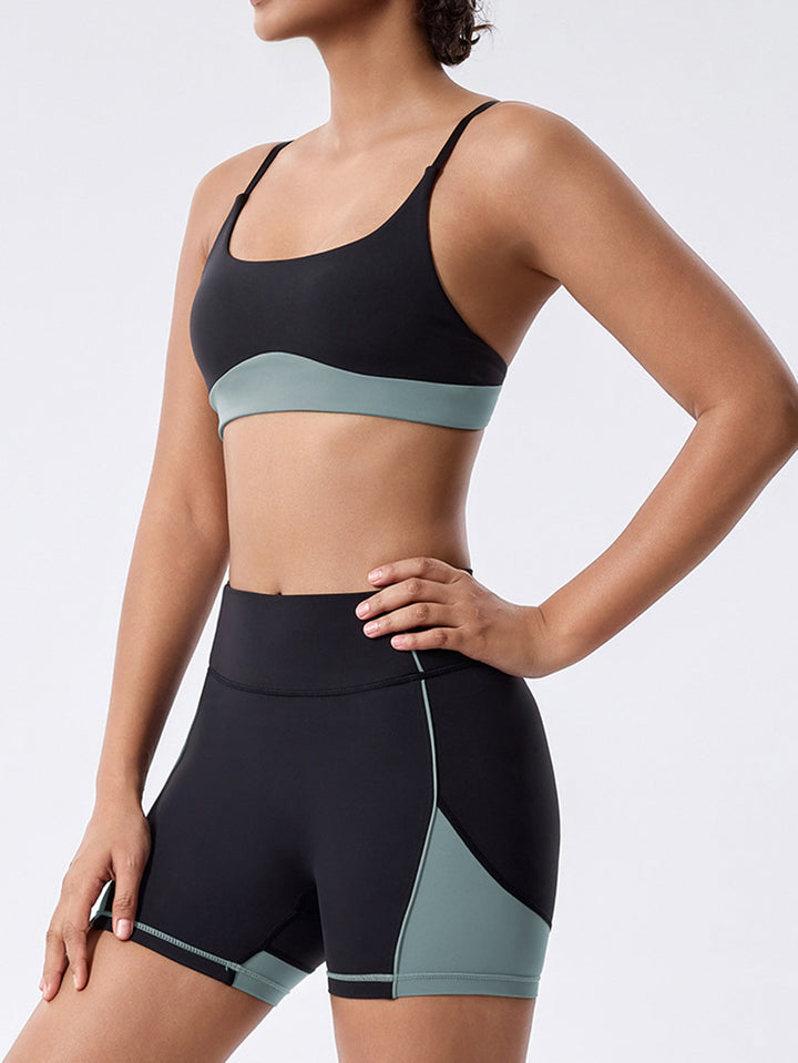 Seamless High Waisted Yoga Short Set