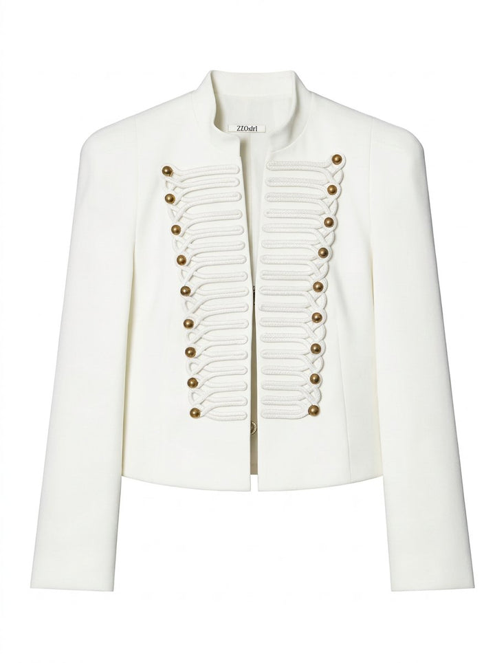Military Inspired Button Detail Jacket
