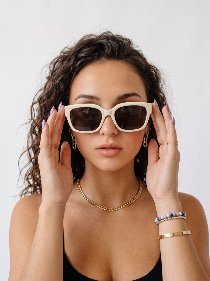 Handmade Premium Oversized Black Sunglasses