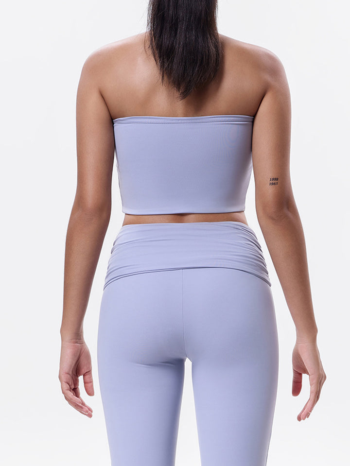 Seamless Strapless Twist Yoga Pant Set