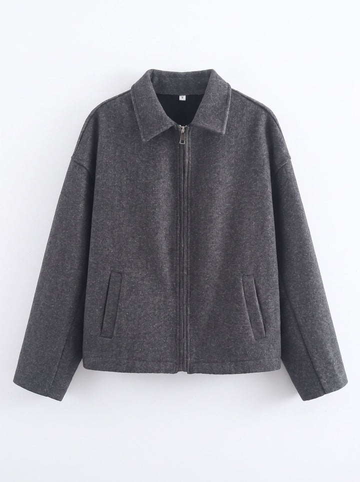 Cozy Oversized Zip Up Jacket