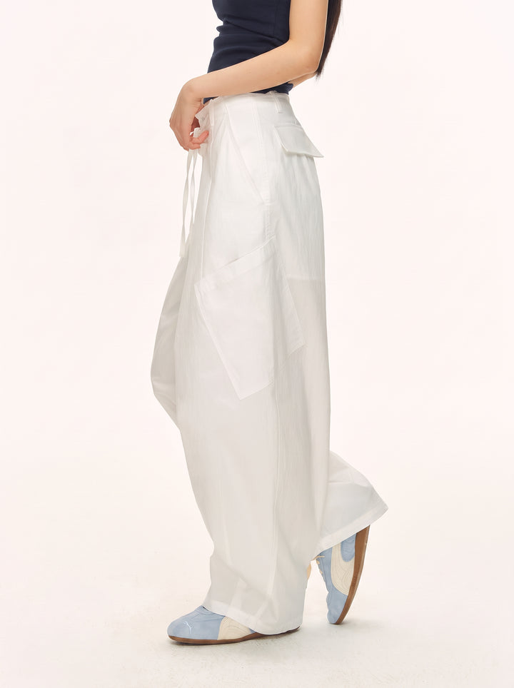 High Waisted Wide Leg Cargo Pants