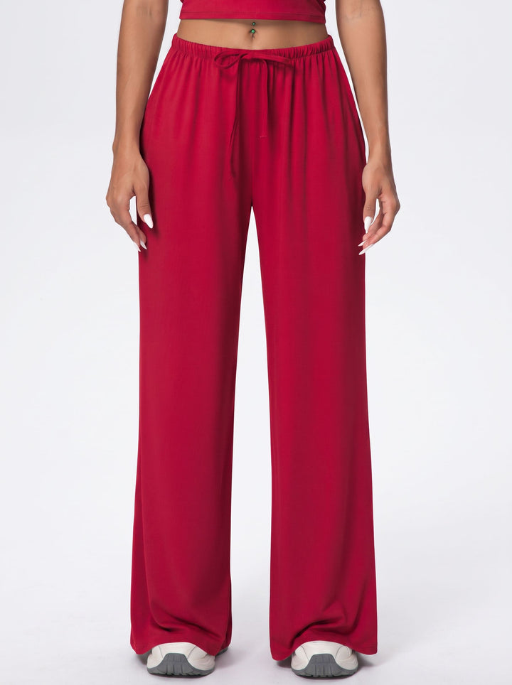 Buttery Soft Drawstring Wide Leg Pants