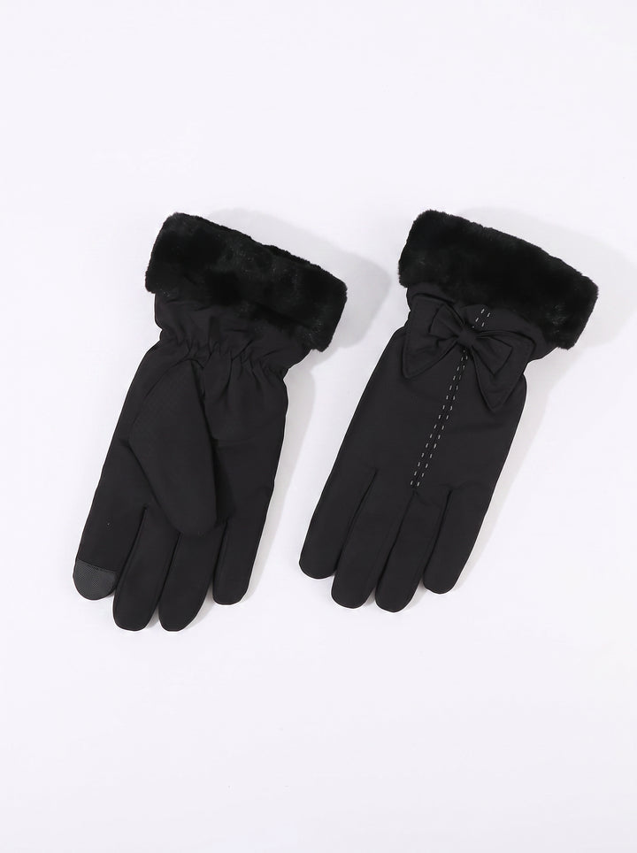 Warm Faux Fur Touchscreen Winter Gloves