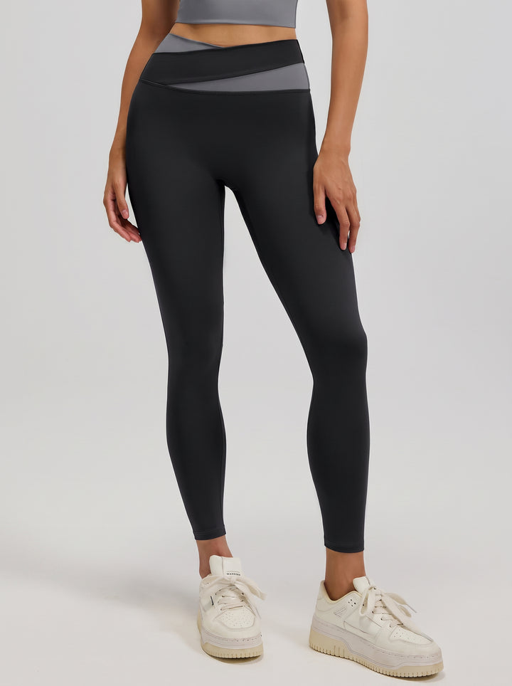 High Waisted Crossover Yoga Leggings