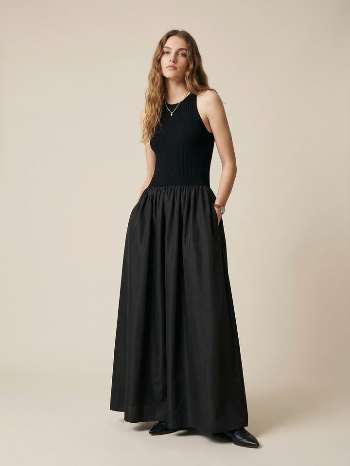 Sleeveless Paneled Tank Dress