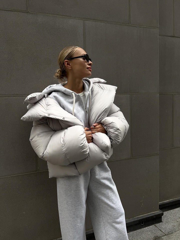 Oversized Shiny Puffer Jacket