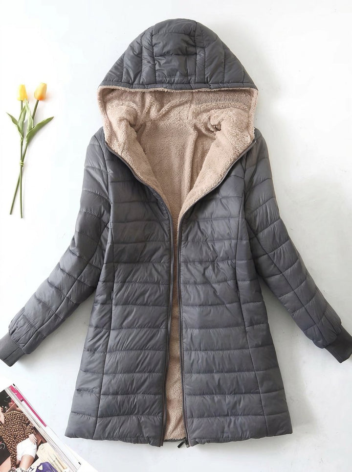 Fleece Lined Quilted Puffer Jacket